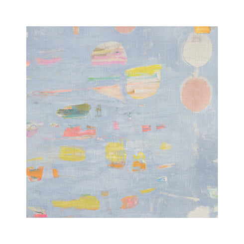 Beachcomber Sky cotton oyster linen fabric - Kerri Rosenthal