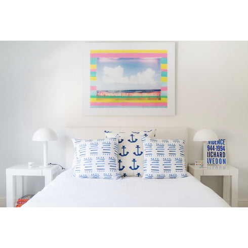 Beach Stripe Mixed Media Photograph taken by Kerri Rosenthal - Unique art gifts