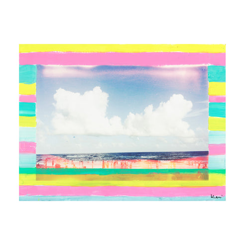 Beach Stripe Mixed Media Photograph taken by Kerri Rosenthal - Unique art gifts