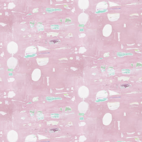 Modern Beachcomber pink bubblegum wallpaper by Kerri Rosenthal - designer wall paper