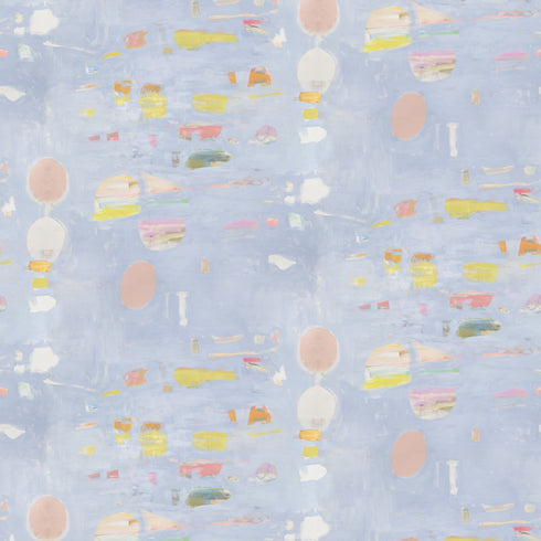 Beachcomber Sky cotton oyster linen fabric - Kerri Rosenthal