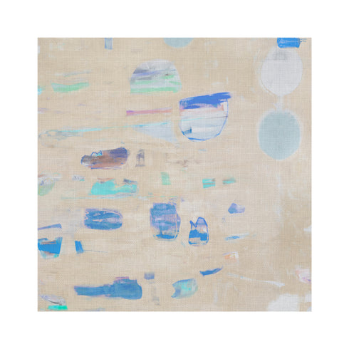 Beachcomber Sandstone cotton oyster linen fabric - Kerri Rosenthal