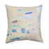 Beige Beachcomber sandstone decorative throw pillow by Kerri Rosenthal