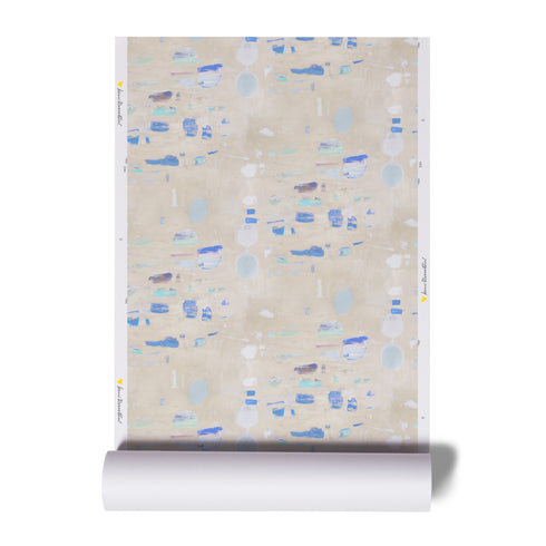 High quality and elegant Beachcomber light brown sandstone wallpaper by Kerri Rosenthal - designer wall paper