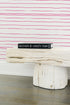 Unique and trendy White ground with pop pink stripe mr. sharpie wallpaper by kerri rosenthal - designer wall paper