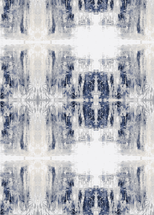 BF's Jeans blues, grey and whites cotton oyster linen fabric - Kerri Rosenthal