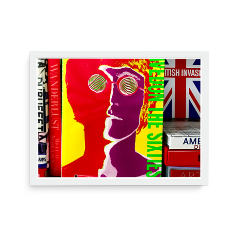 British Invasion Photograph From Kerri's Le Bibliotheque Photo Series - Unique art gifts living room, bedroom decor