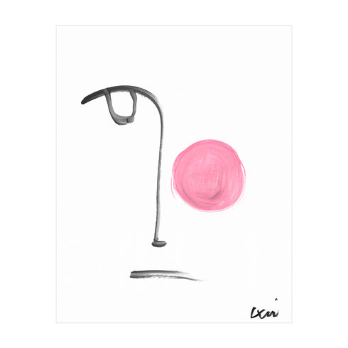 Bubble Girl No. 1 Art Print - Unique art gifts for living room, bedroom decor