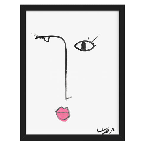 Bubble Girl No. 3 Art Print - Unique art gifts for living room, bedroom decor