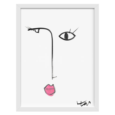 Bubble Girl No. 3 Art Print - Unique art gifts for living room, bedroom decor