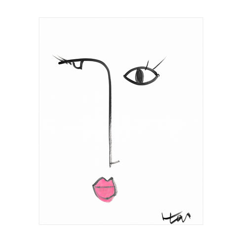 Bubble Girl No. 3 Art Print - Unique art gifts for living room, bedroom decor