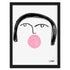 Bubble Girl No. 4 Art Print - Unique art gifts for living room, bedroom decor