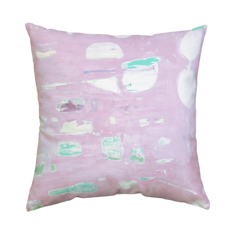 Beachcomber Lilac cute square decorative throw pillow by Kerri Rosenthal