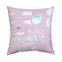 Beachcomber Lilac cute square decorative throw pillow by Kerri Rosenthal