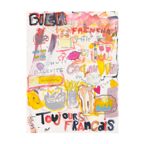 Bien Frites Art Print - Unique art prints framed wall artwork gifts for foodies for restaurants, kitchen and dining rooms