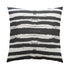 Black carbon Ships Ahoy square decorative stripe throw pillows by Kerri Rosenthal