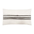 White ground with black carbon stripe cute rectangular lumbar decorative throw pillow by Kerri Rosenthal