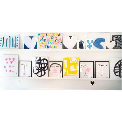 Bubble Girl No. 2 Art Print - Unique art gifts living room, bedroom decor