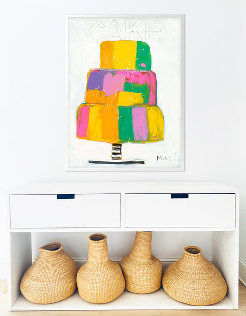 Cake The Great Art Print by Kerri Rosenthal - Unique art gifts for living space decor