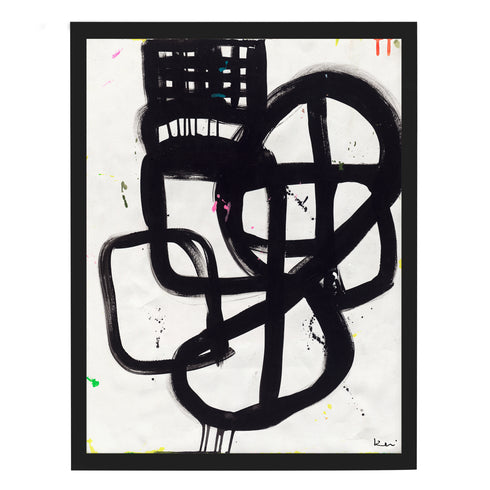 Cha Cha Art Print from Kerri's Abstract series - Unique art gifts for living room wall decor