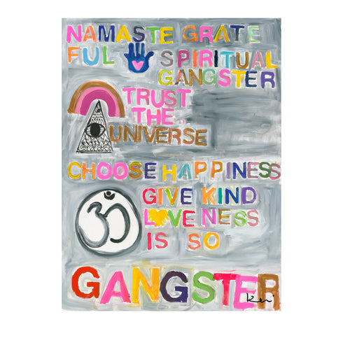 Choose Happiness Art Print by Kerri Rosenthal - Unique art gifts for living room wall decor