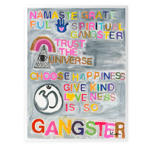 Choose Happiness Art Print by Kerri Rosenthal - Unique art gifts for living room wall decor