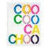 Coo Coo Ca Choo Colorful Word Wall Art Print - Unique artwork for living room decor