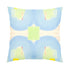 Colorful multi Seventeen square decorative throw pillows by Kerri Rosenthal
