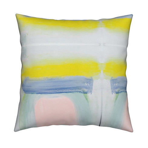 Colorful multi Twenty Eight cute square decorative throw pillows by Kerri Rosenthal