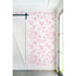 Floral White ground with pink eco-friendly daisy pop pink wallpaper by Kerri Rosenthal - designer wall paper