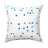 Dominoes Cornflower oyster linen fabric pillow - Kerri Rosenthal