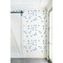 Simple White ground with blue dominoes cornflower wallpaper by Kerri Rosenthal - designer wall paper
