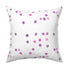 Dominoes white ground with pop pink dots cotton and oyster linen fabric pillow - Kerri Rosenthal