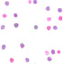 Dominoes white ground with pop pink dots cotton and oyster linen fabric - Kerri Rosenthal