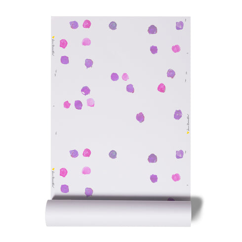 High quality White ground dominoes Pop Pink eco-friendly wallpaper by Kerri Rosenthal - designer wall paper