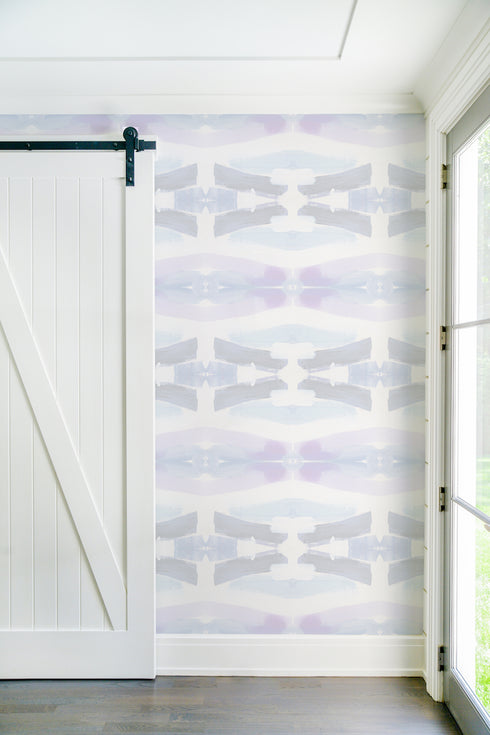 Elegant and unique High quality gustavia lilac sky eco-friendly Wallpaper by Kerri Rosenthal - designer wall paper