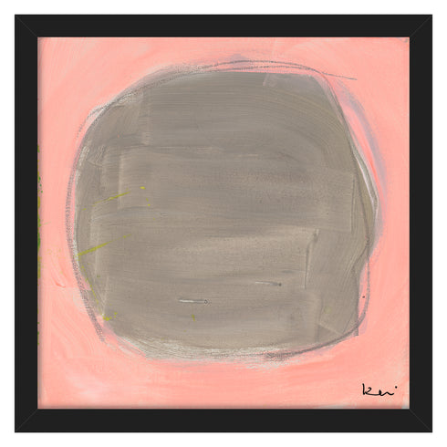 Dot - Dove Blush Art Print by Kerri Rosenthal - Unique artwork decor