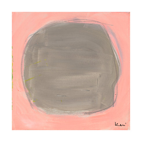 Dot - Dove Blush Art Print by Kerri Rosenthal - Unique artwork decor