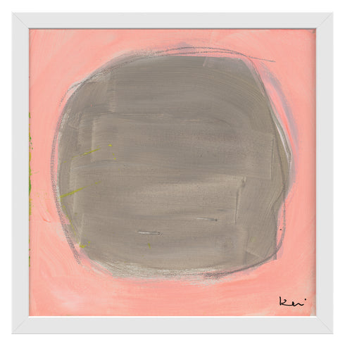 Dot - Dove Blush Art Print by Kerri Rosenthal - Unique artwork decor