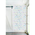Unique White ground with colorful dropcloth wallpaper azure by Kerri Rosenthal - designer wall paper