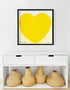 Yellow Endless Love Art Print by Kerri Rosenthal - Unique artwork for living room decor