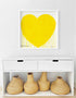 Yellow Endless Love Art Print by Kerri Rosenthal - Unique artwork for living room decor