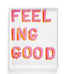 How You Feelin pink art print by Kerri Rosenthal - Wall Word Art Framed unique artwork for living room wall decor