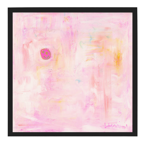 Find Happy pink art print by Kerri Rosenthal - Unique artwork for living room wall decor