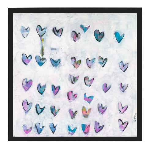 Find Love colorful multi art print by Kerri Rosenthal - Unique artwork for living room wall decor