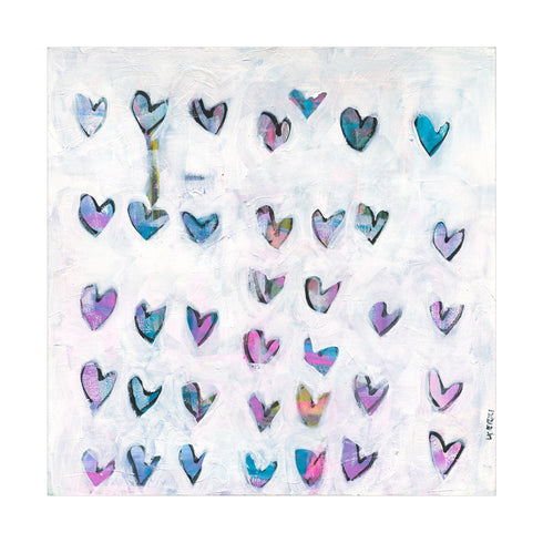 Find Love colorful multi art print by Kerri Rosenthal - Unique artwork for living room wall decor