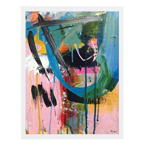 First Draft colorful art print by Kerri Rosenthal - Unique artwork for living room wall decor