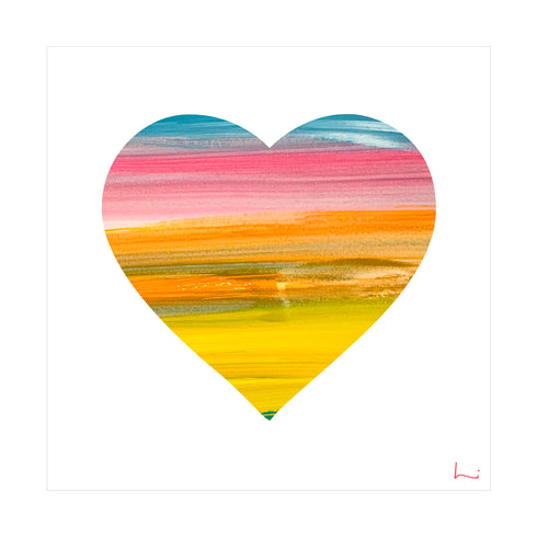 Follow Your Rainbow Inside Out Art Print - Cute designer art prints by Kerri Rosenthal for living room wall decor