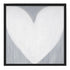 Forever Heart Drippy Heart grey white art print by Kerri Rosenthal - Unique artwork for living room wall decor