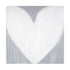 Forever Heart Drippy Heart grey white art print by Kerri Rosenthal - Unique artwork for living room wall decor